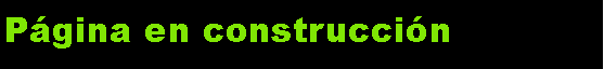 Cuadro de texto: Pgina en construccin